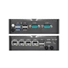 Fanless IPC Mini PC Intel Celeron J6412 8GB 16GB DDR4 M.2 NVMe SSD 4x 2.5G LAN RS232 RS485 WiFi Support 4G LTE Windows Linux 1