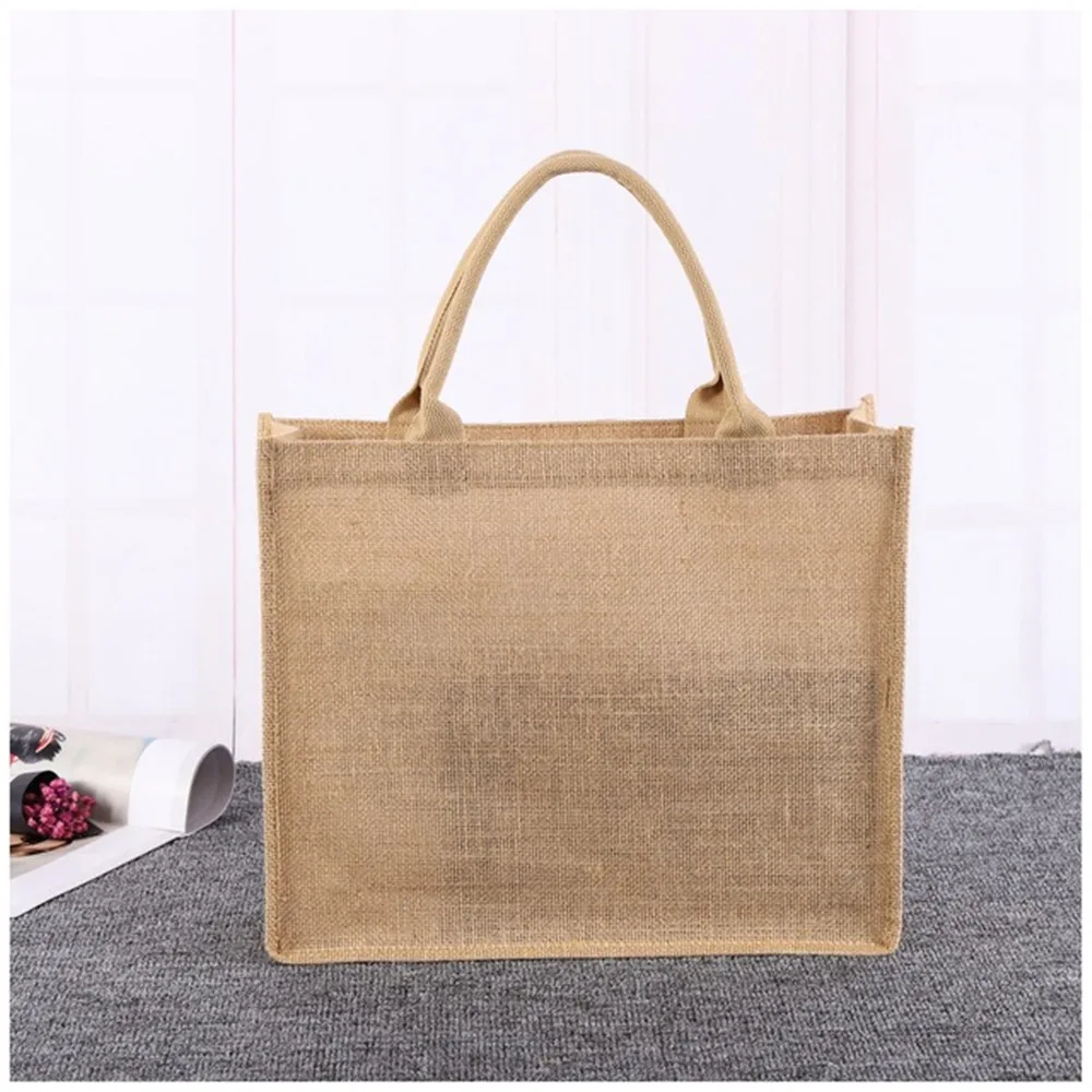 Sacs Fourre-Tout Personnalisés en Toile de Jute avec Nom Brodé, Sacoches Cadeaux de Mariage, Demoiselle d'Honneur, Voyage, Plage, pour Femme