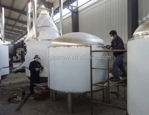 500L Beer Brewery 500 Liter Microbrewery Brewing Equipment With 2 Vessels Brewhouse