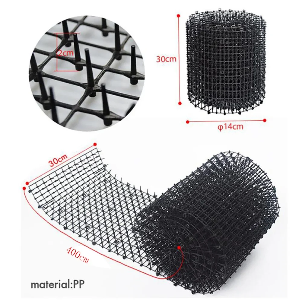 Pricking Mat Repellent 400x30cm Wrap Around Animal Scarer Anti-Cat Cat Scat Garden Isolation Lawn Outdoor/Indoor