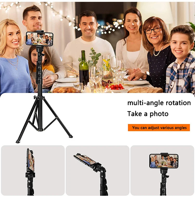 Telefone Móvel Selfie Vara Tripé All-in-one1.6m Snapping Foto Suporte Cross-border Portátil Fotografia Bluetooth Remoto 4 Computers & Electronics