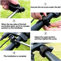 Nouvelle sonnette de vélo super puissante 2026, klaxon d'avertissement universel invisible pour vélo, accessoires de sécurité pour le cyclisme pour adultes, enfants et VTT 5