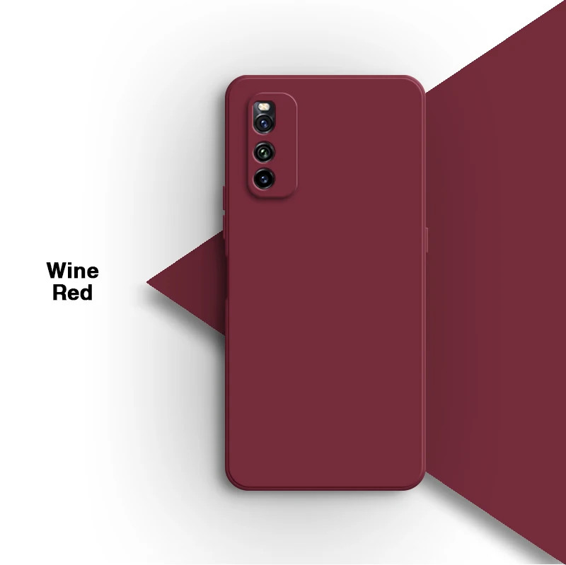 Liquid Silicone Soft Solid Color Phone Case - Original Shell Back Cover