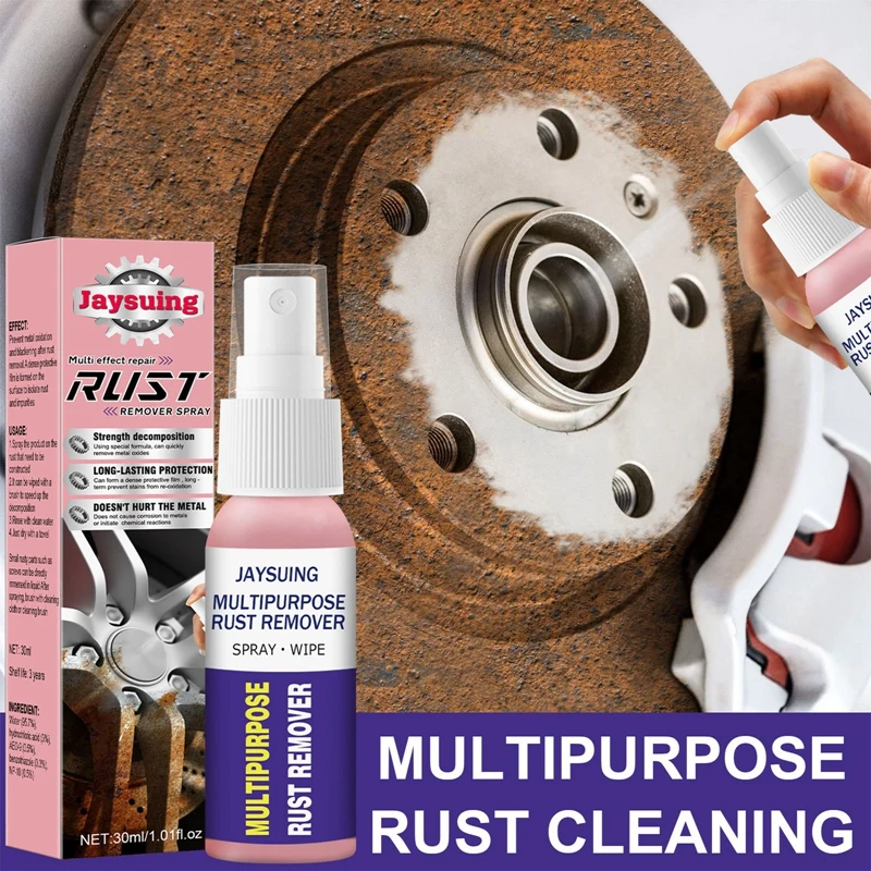 30ml Car Maintenance Cleaning Rust Remover Derusting Spray Rust Inhibitor Metal Polish Car Surface Rust Remover Derusting Spray 30ml car rust remover spray metal surface paint car maintenance iron powder cleaning super rust remover multi purpose cleaner