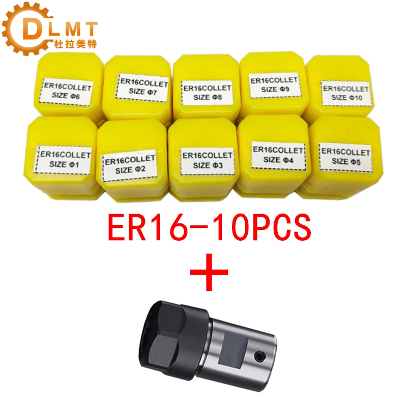 Set ER11 ER16 ER20 Chuck Collet Spindle Motor Shaft Extension Rod Spindle + Spring Collet Set For CNC Lathe Engraving Tools