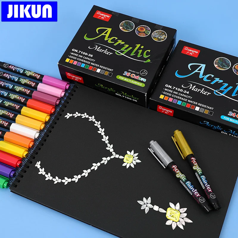 Acrylic Marker Pens, Large Capacity Paint Marker for Rock Painting