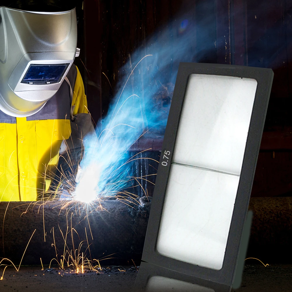 Welding Helmet Lens 0.75-3.0 Diopter Arc Welding Magnifier Eye-protecting Magnifying Replace Lens For Welder