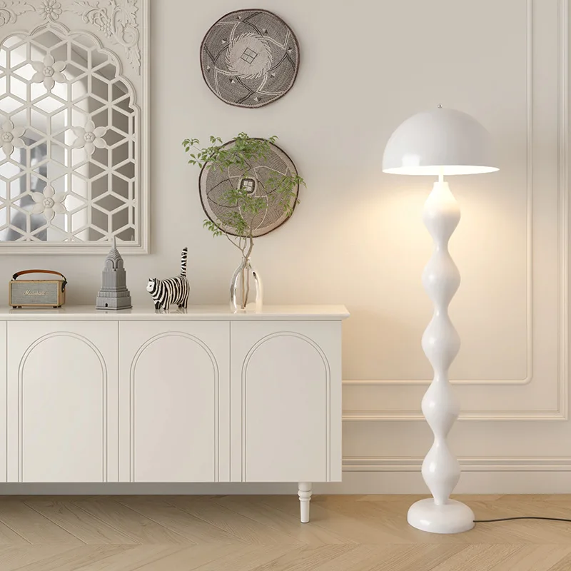 

Medieval Style Mushroom Floor Lamp Nordic Minimalist Cream Style Living Room Sofa Exhibition Hall Decorative Lighting Fixtures