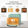 Retro Toaster oven - 19QT Air Fryer Oven & Toasters Combo, Large 7 in 1 Convection Oven for Family Use, 360° Even & Healthy Cook 5