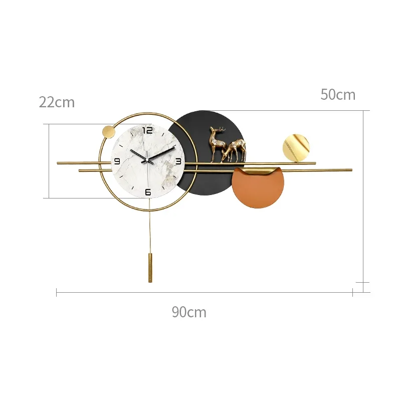 

Nordic Gaming Room Wall Clock Big Size Designer Living Room Unusual Wall Watch Wall Watch Mid Century Reloj De Pared Home Decor