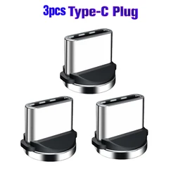Universal Magnetic Charging Cable Adapter with Dust Plugs (3Pcs USB - C Plug)