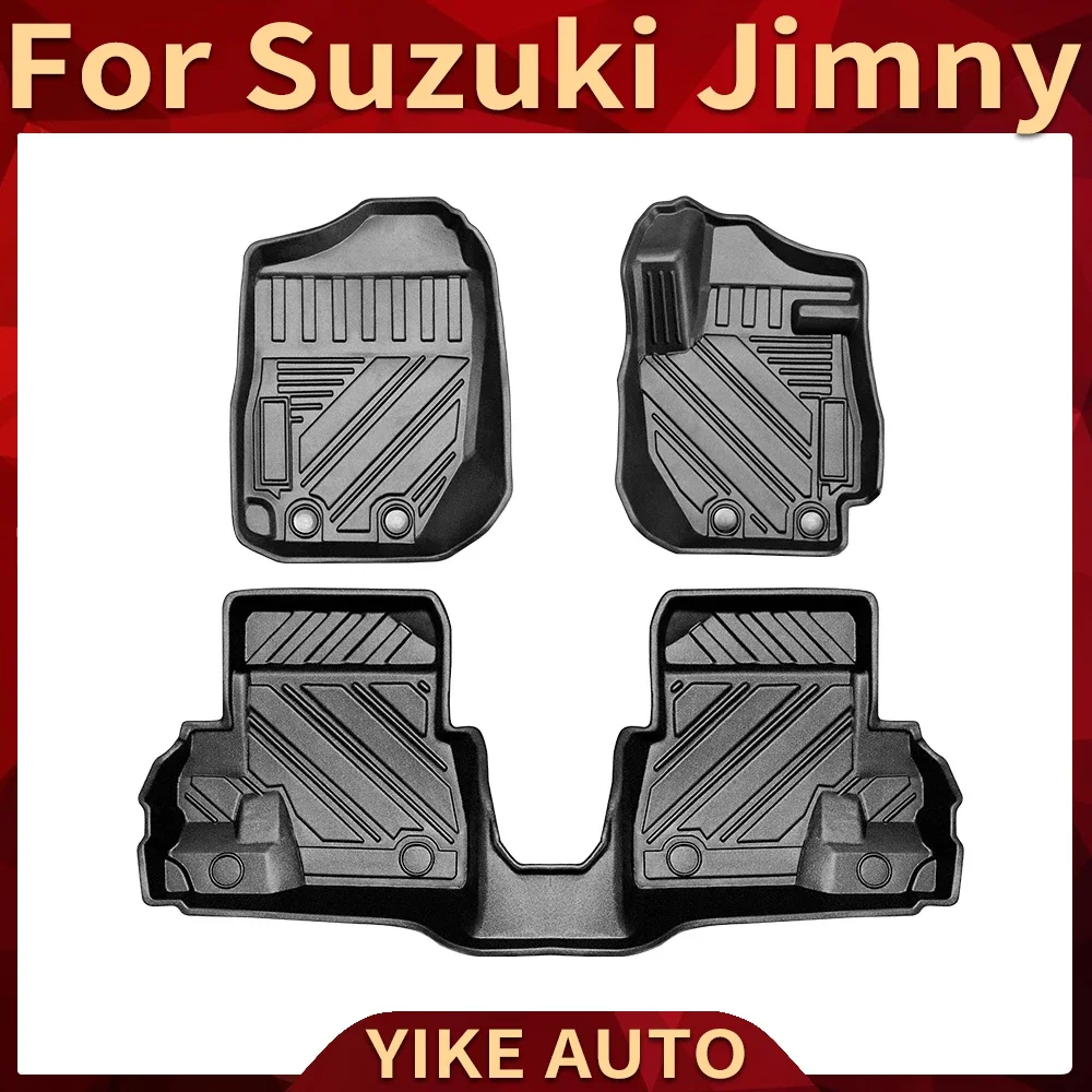 

For Suzuki Jimny MK3 MK4 2008-2019 Auto Car Floor Mats All-Weather TPE Foot Mats Odorless Pad Tray Mat Interior Accessories