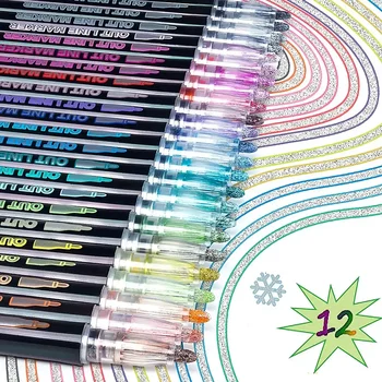 12-Color Metallic Highlighters 1