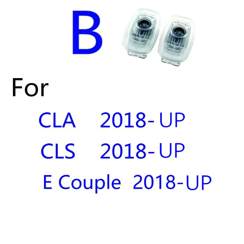 LED 자동차 문짝 조명 프로젝터 로고, 메르세데스 벤츠 C 쿠페 C205 E 커플 C207 C238 2010-2024 2023 2022 2021 2020 액세서리