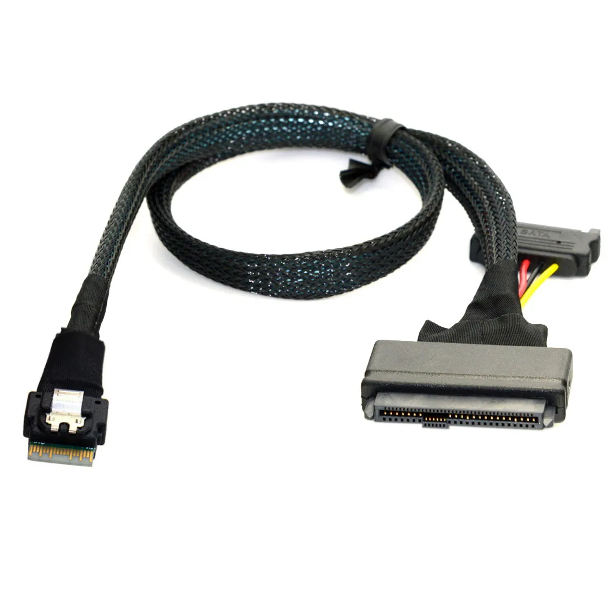 

Cablecc Slimline SFF-8654 4i NVME PCIe SSD Cable for Mainboard SSD 750 p3600 p3700 M.2 to U.2 U2 SFF-8639