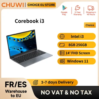 CHUWI CoreBook i3 10100Y  Laptop 8GB RAM 256GB SSD 14-inch Screen UHD Graphics 615 Intel i3 Processors Windows 11 Notebook PC