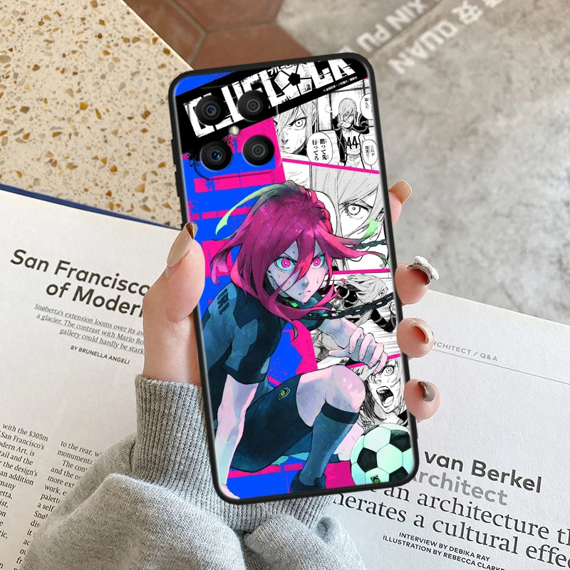 Anime BLUE LOCK Black Soft Phone Case Cover -