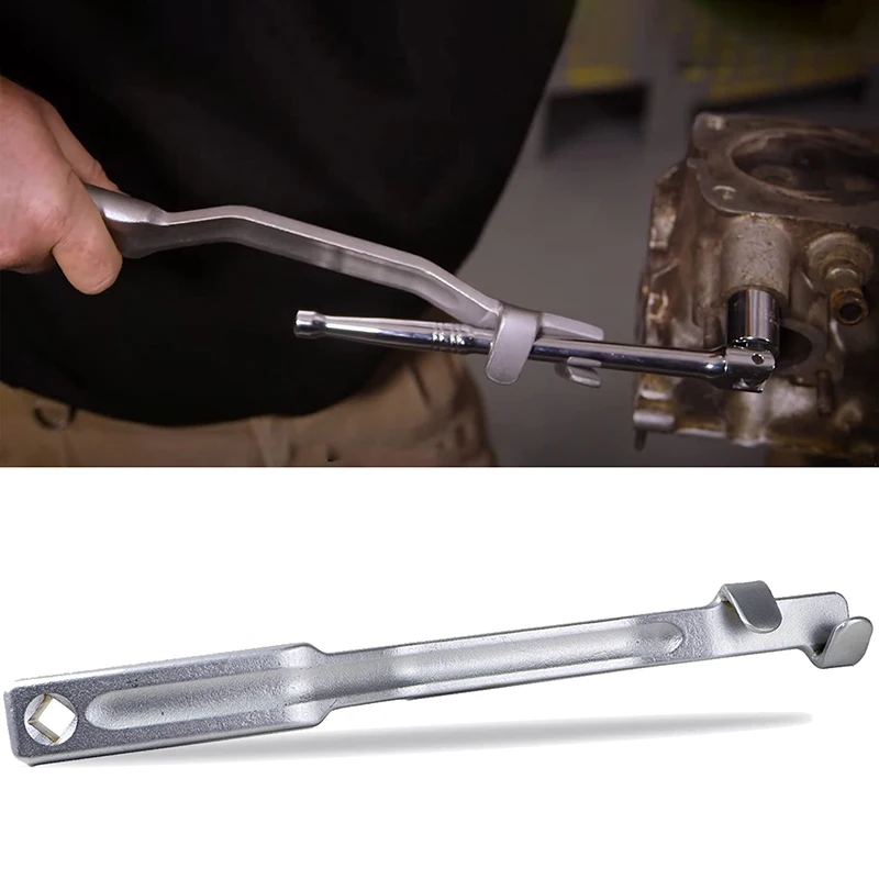 

Wrench Extender Tool Bar Heavy Duty Extra Long Torque Adaptor Wrench Extension Ultra Thin Portable Torque Amplifier Tool