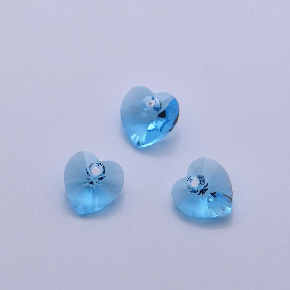 6228 XILION Herz-Anhänger-Charm, Original-Kristalle aus Österreich, lose Perlen, Premium-Strasssteine für Halsketten, DIY-Schmuckherstellung – Detail 13