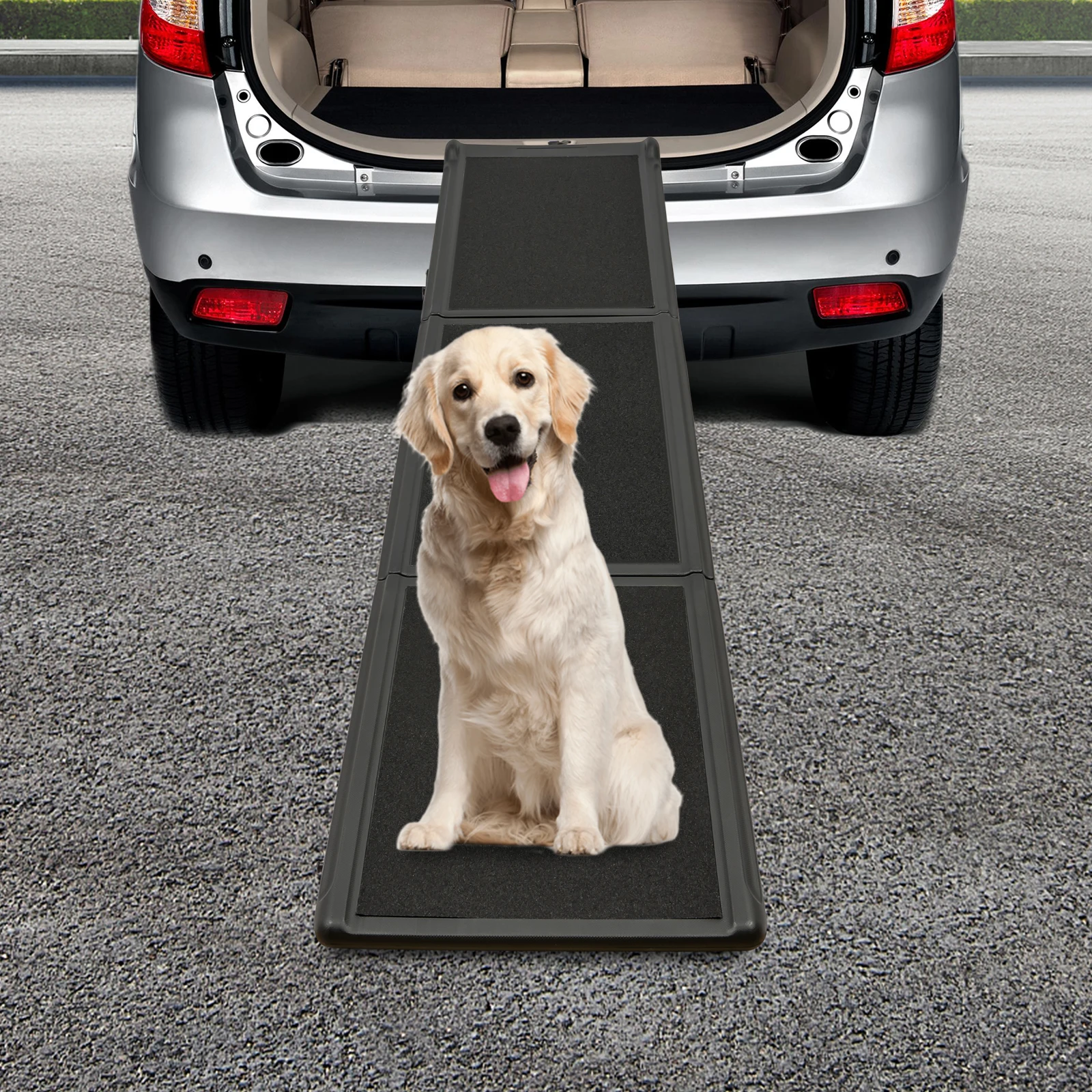 Foldable Pet Stairs Pet Gear Travel Lite Ramps Dog Puppy Ramp Non-Slip Folding Ladder 75kg Loading Capacity