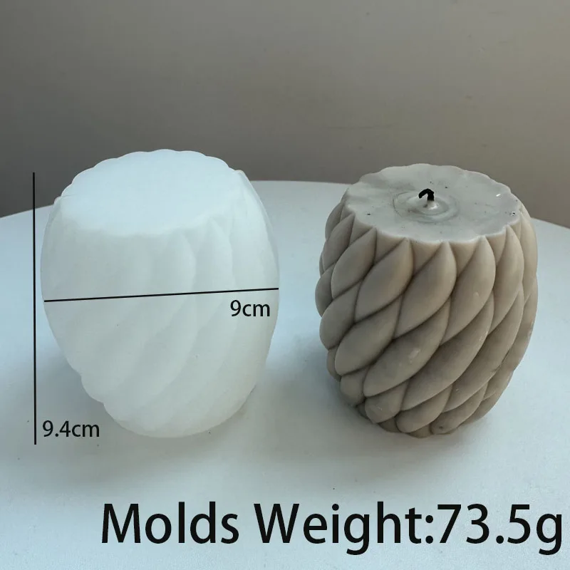 3D Rotating Raindrops Silicone Mold for DIY Art and Crafts - Ideal for Candles, Soap, Plaster, and Resin Casting
