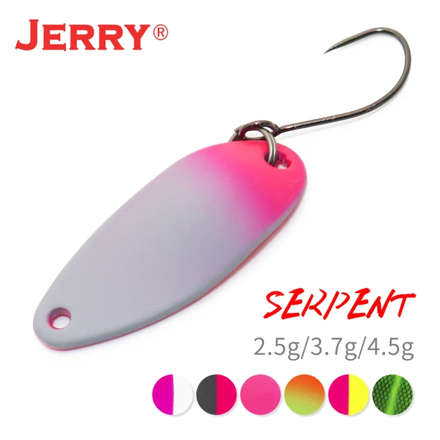 Jerry Serpent Micro Fishing Spoons 2,5g 3,7g 4,5g Brass Wobbler