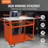 VEVOR Welding Table 600LBS Load Capacity Steel Welding Workbench Table on Wheels  Portable Work Bench 2