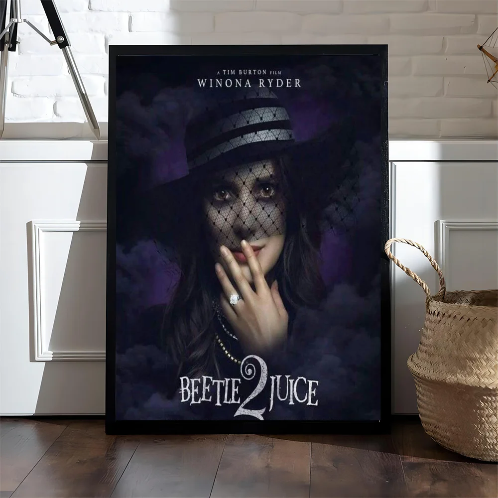 Classic Movie Beetlejuice Horror Comedy Anime Posters Sticky Whitepaper Prints Posters Artwork Kawaii Room Decor