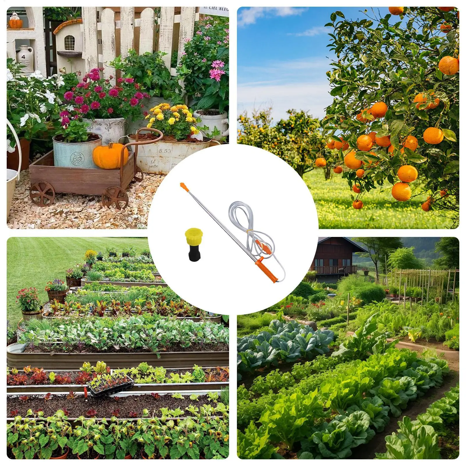 Sprühstab Teleskopischer Gartensprühstab Landwirtschaftliches Elektrisches Sprühgerät Zubehör für Garten Hof Rasen – Detail 4