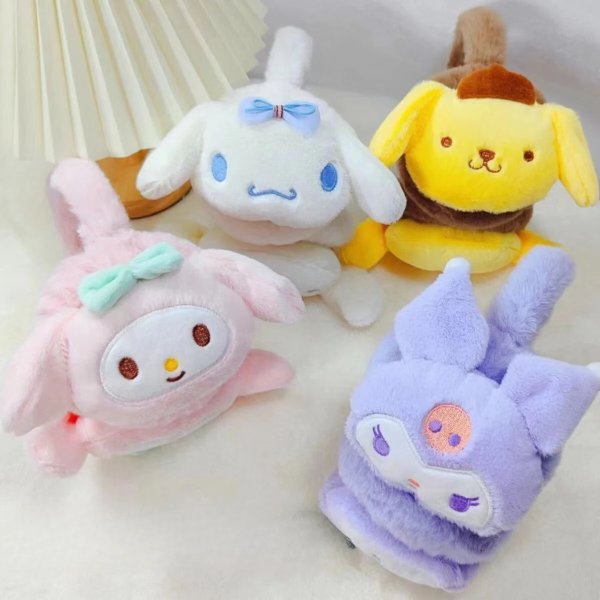 

Sanrio Kuromi Soft Plush Warmer Earmuff Cinnamoroll Melody Cute Earflap Winter Outdoor Cold Protection Ear-Muffs Ear Cover Gift