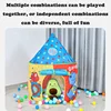 Portable Children's Tent Beach Toys Cartoon Ball Pool Kids Tent 3 in 1 Pop-up Tent Play House Outdoor Child Teepee Toy Tents 4