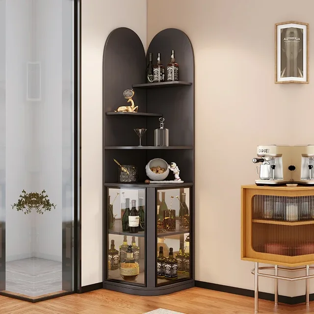 Wall Bar Cabinet Open Cabinets Iron Whiskey Metal Storage Room Liquor Shelves Modern Home Portable Full Kitchen Luxury Showcase