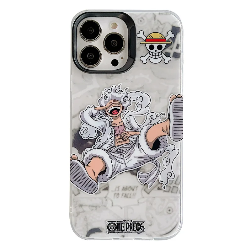 Anime One Piece Luffy Clear Gear 5 Soft Silicone Phone Case