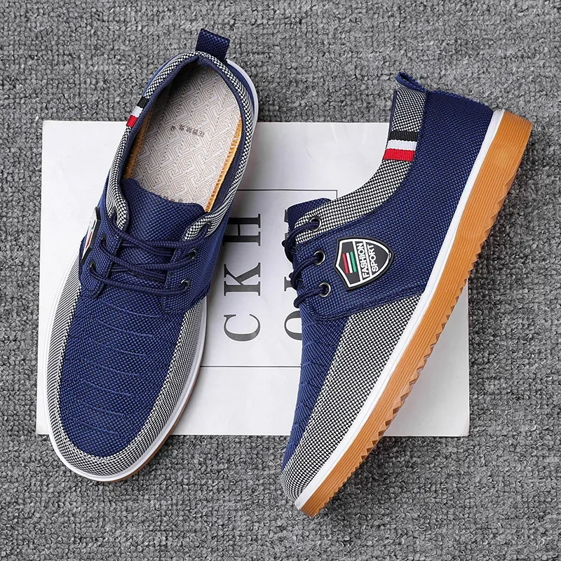 Old Beijing Cloth Shoes Versatile Work Shoes Casual breathable wear-resistant Fashion Lacing Casual Canvas Shoes Large sizes 4