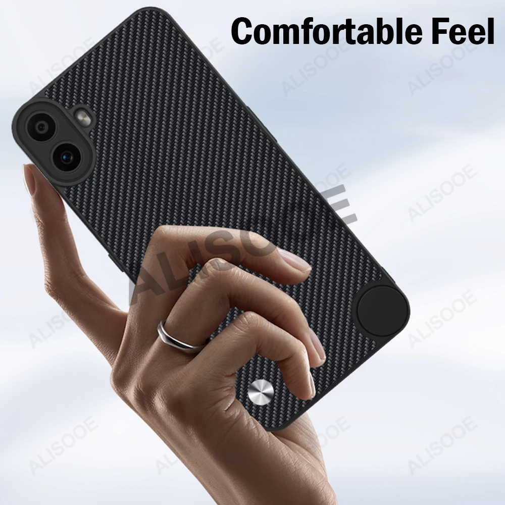 Luxury Shockproof PU-Leather Fiber Texture Phone Case Cover