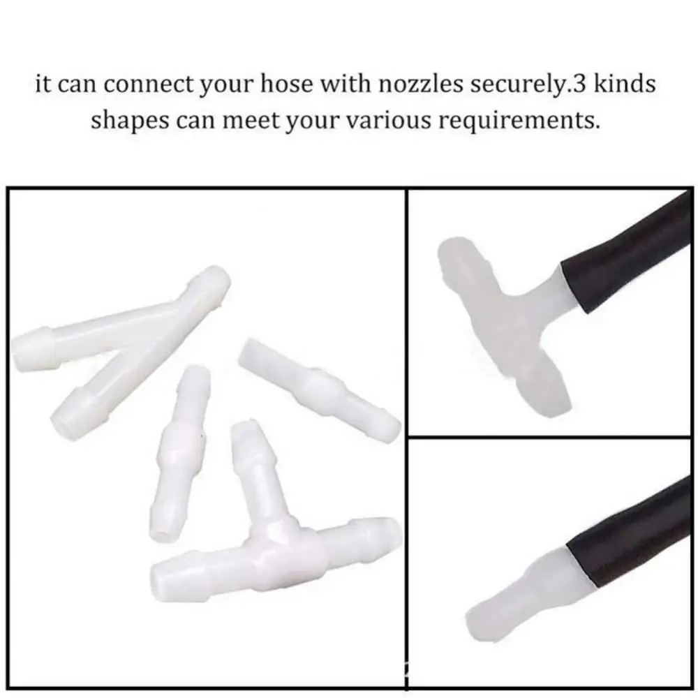 Universal Car Windshield Washer Nozzle Hose Tube Pipe T Type/ Y Type/I Type Connector Car Window Nozzle Tube Hose Fitting Set