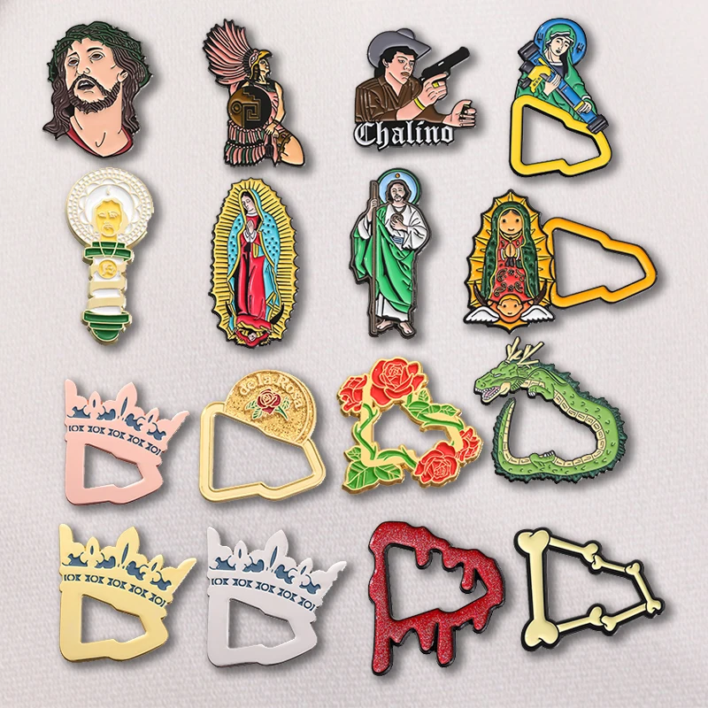 Retro mexikanische Metall stilvolle Emaille Pins Hut Pin Vintage Kleidung Abzeichen Golf Cap Basketball ästhetische Clip Anime Schmuck Geschenk – Detail 11