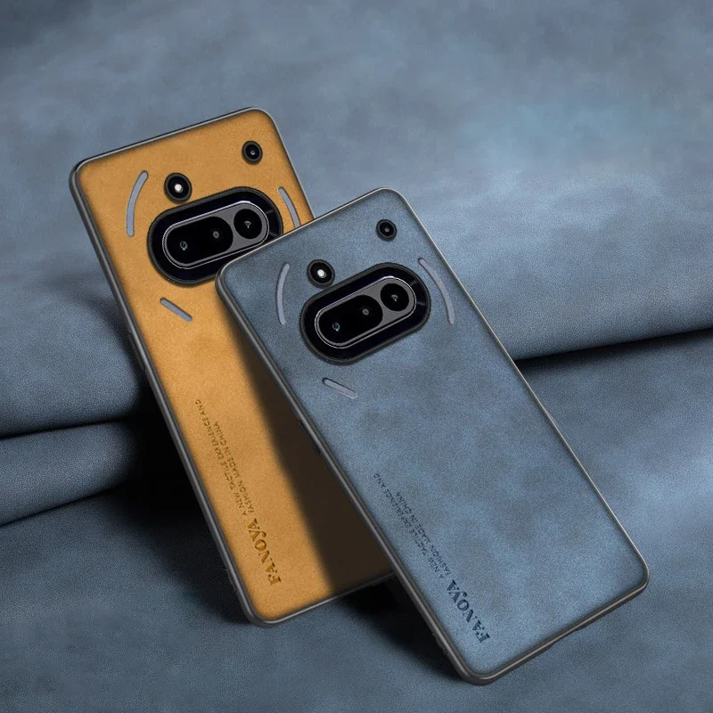 Sleek Shockproof Matte Leather Case - Soft Back Cover Protector