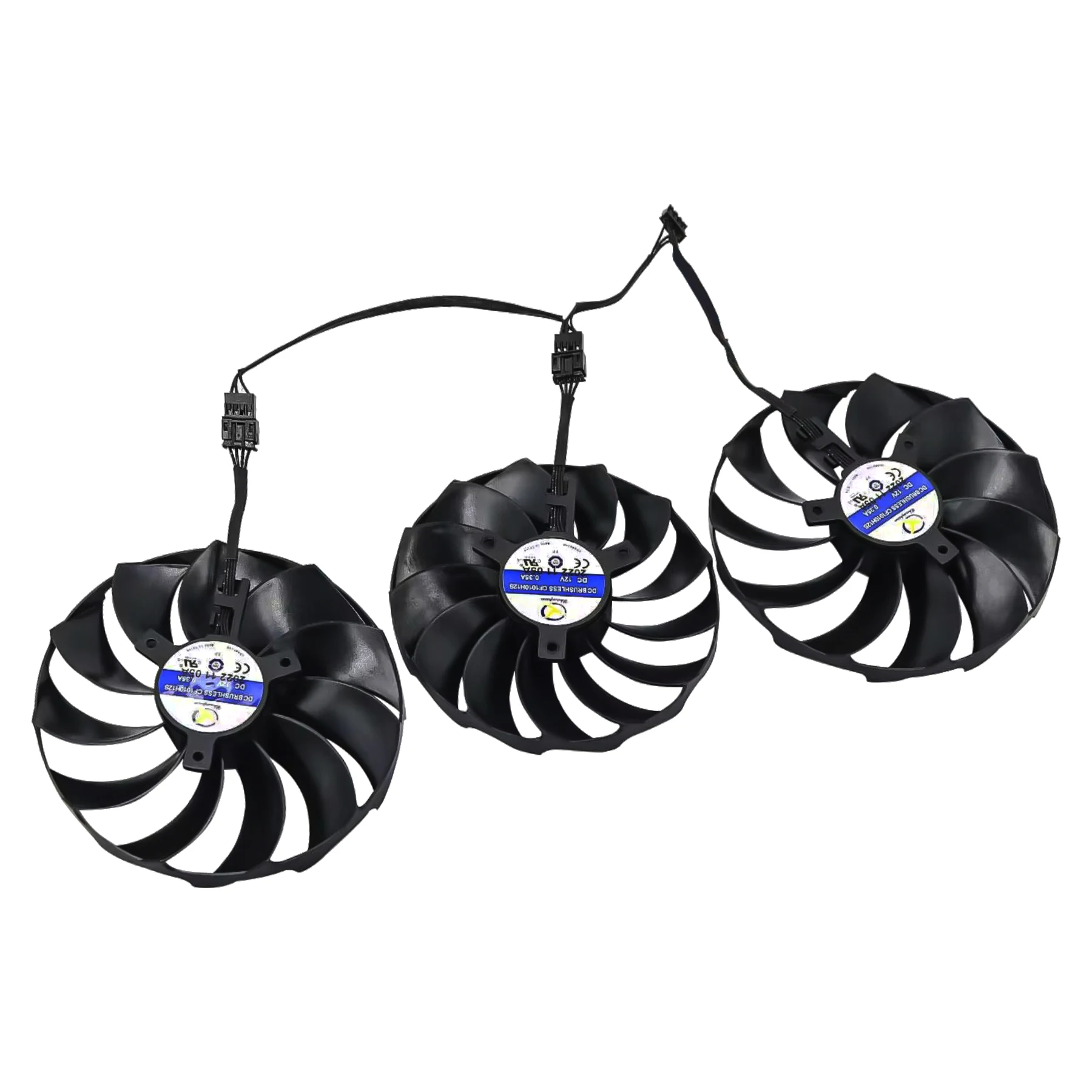 Ventilador da Placa de Vídeo Refrigerador para Asrock rx 7900 xt Rx7900xt Rx7900xtx Taichi 107 mm 97 mm Cf1010h12s Ventilador de Refrigeração da Placa Gráfica - Imagem 5