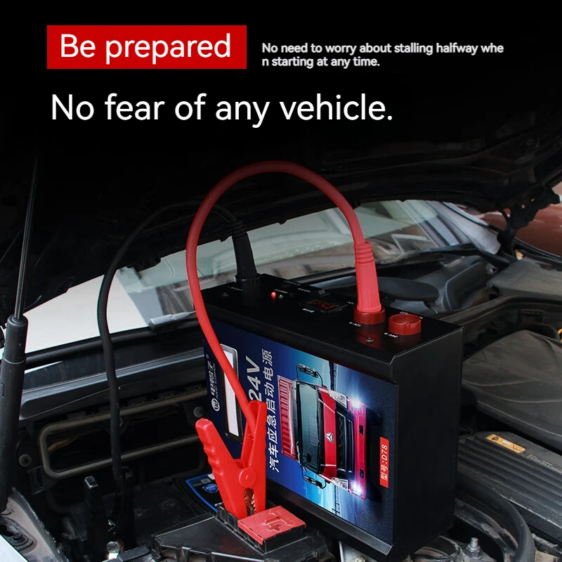 Car Emergency Start Medium Large Trucks Power 12V/24V 60000mAh High Capacity General Truck Power Supply Emergency Staring Device