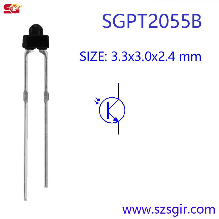 Pack Of 10 SFH310FA Phototransistor Sensors – 890NM, 2-Pin T-1 Top View Radial For Electronic Projects