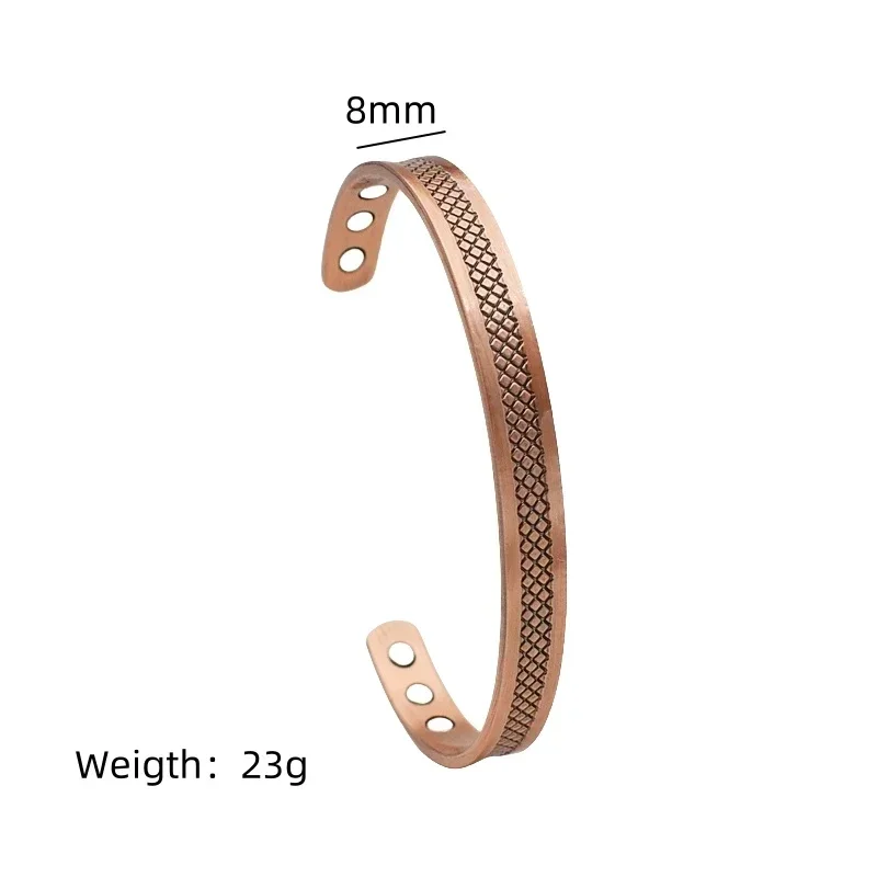 Magnetic Energy Copper Bracelet For Men 99.9% Copper Magnetic Bracelet Adjustable Bangle Jewelry Gift