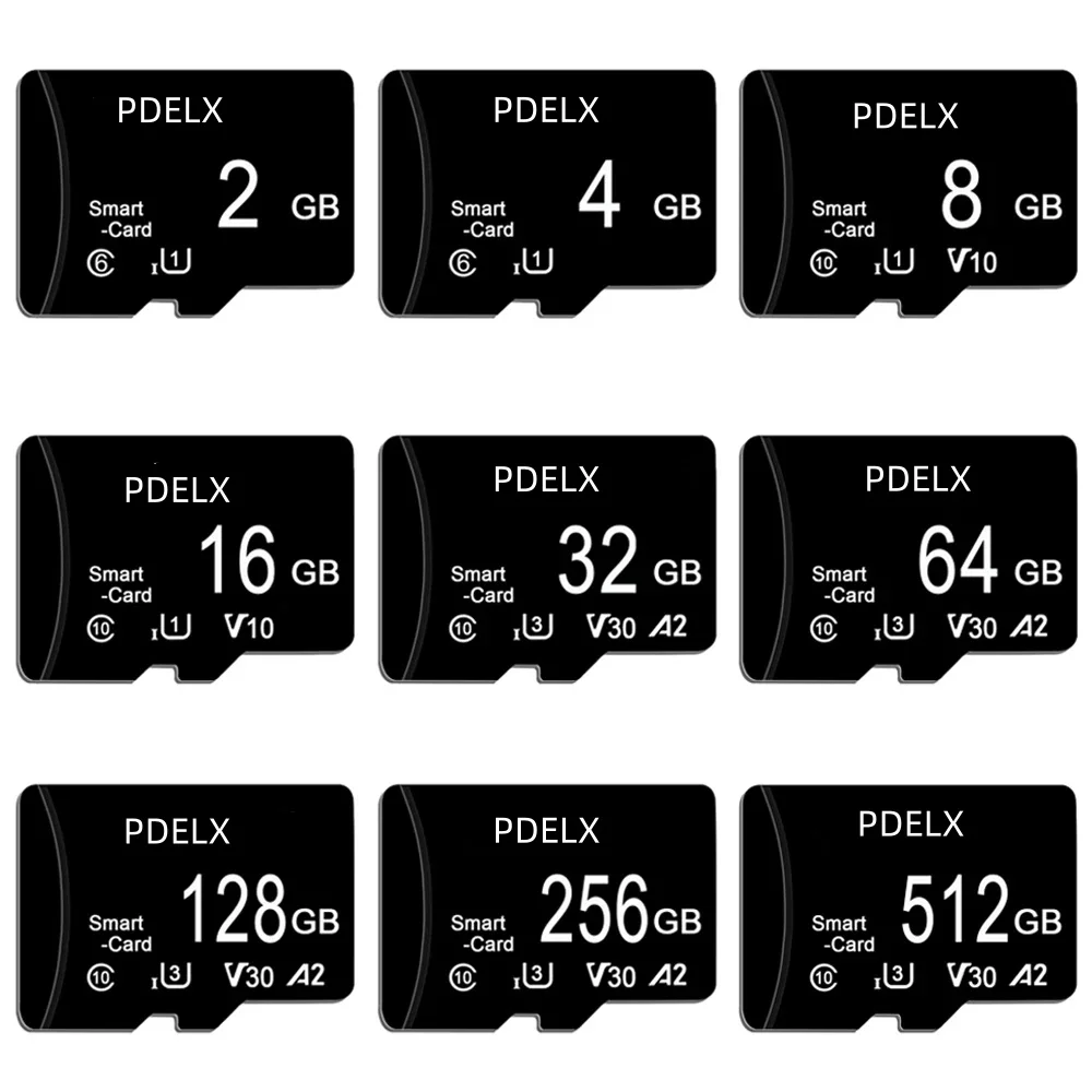 Micro TF/SD Card 2GB 4GB 32gb 64gb Class 10 Flash Memory Smartphone