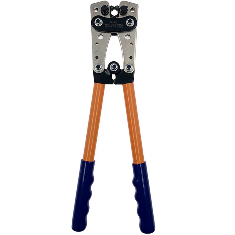 

HX-50B Bare Terminal Copper Nose Crimping Pliers Line Crimping Pliers 6-50Mm Yellow