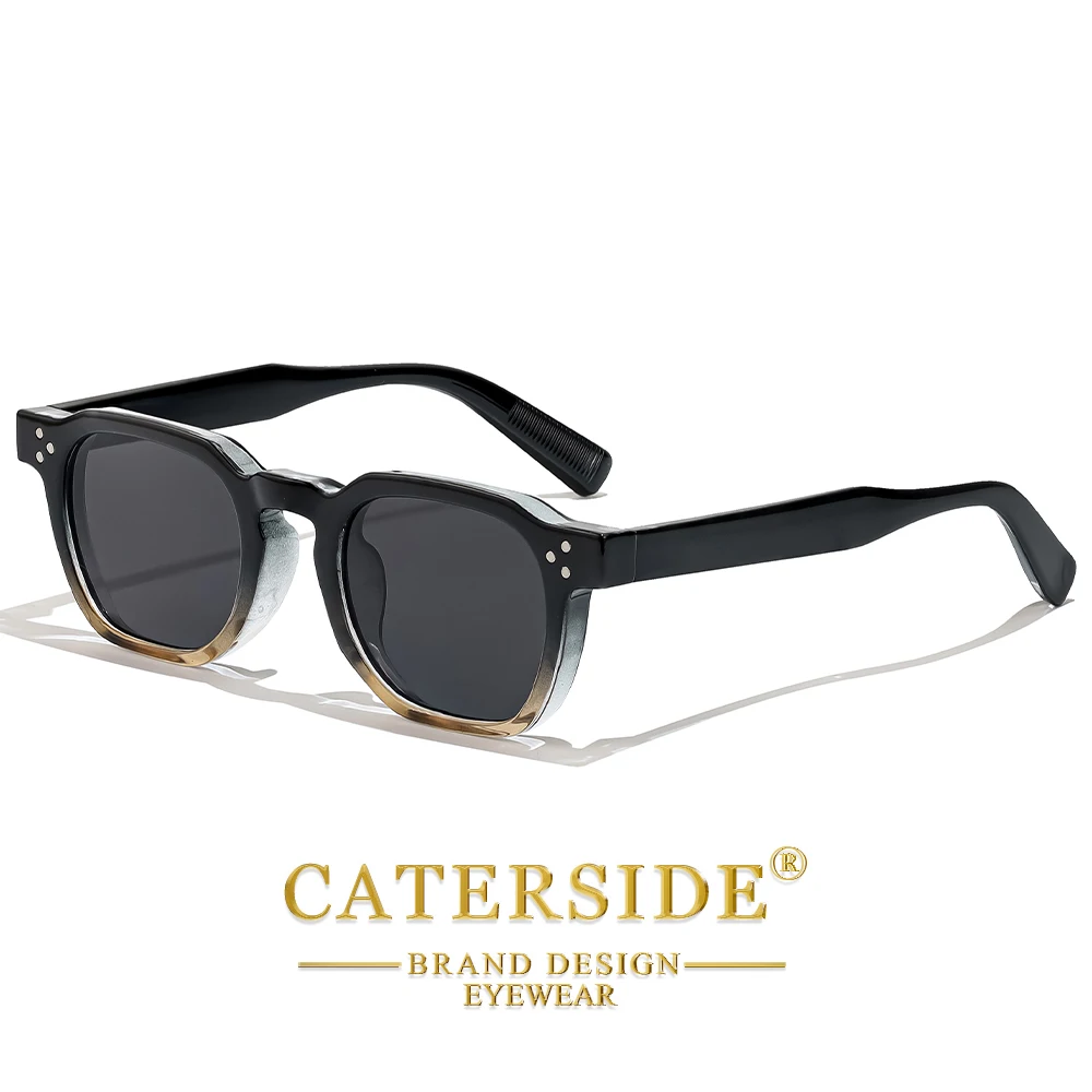 CATERSIDE Neue vielseitige Herren-Sonnenbrille, quadratisches Design, modische Sonnenbrille, Damen-Sonnenbrille für Outdoor-Reisen, Party-Dekoration, UV400 – Detail 5