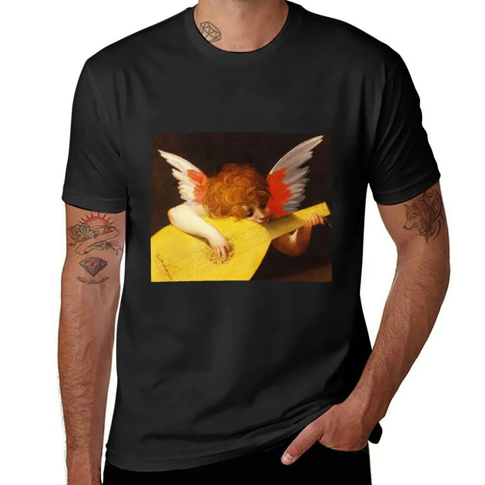 Rosso Fiorentino - Musical Angel T-Shirt animal prinfor boys quick drying summer clothes customizeds mens t shirts