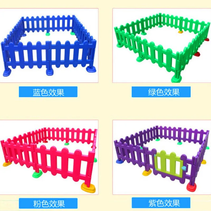 Kindergarten plastic fence Children's Outdoor Roller Skating removable fence Playground Safety Game isolation