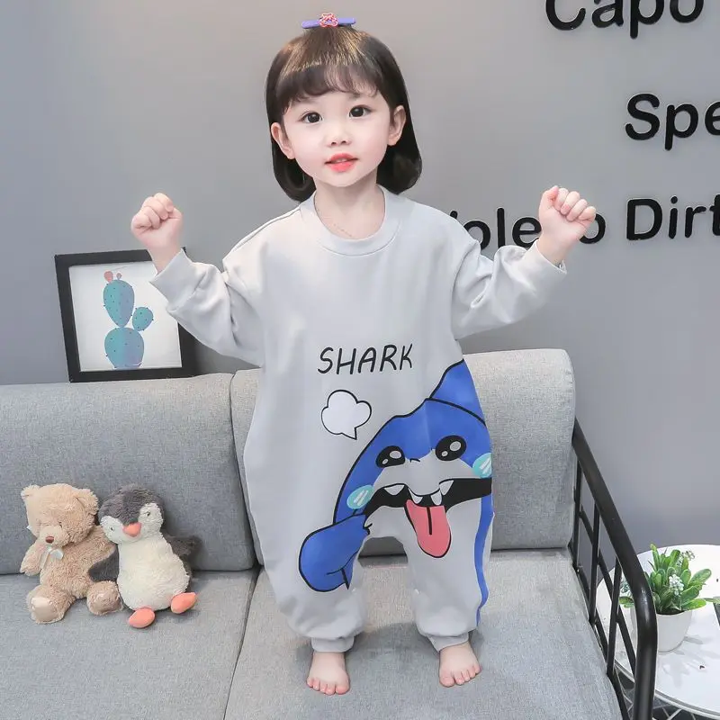 Spring Autumn Children's One-piece Pajamas Girl Baby Thin Style Pajamas Baby Home Clothes Pijamas Para Ni&ntilde;as New
