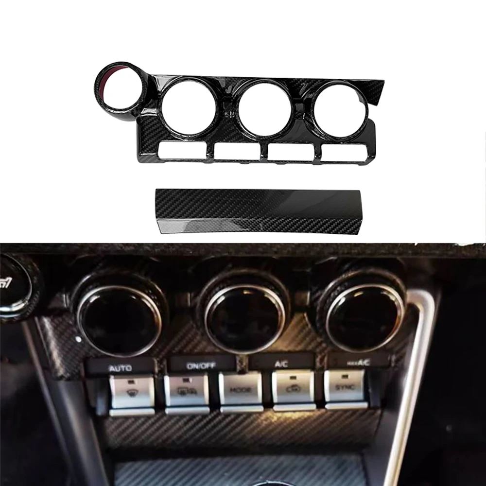 

2022 Subaru BRZ Dry Carbon Fiber Interior Kits Dashboard Air Vents Decoration Overlay Cover