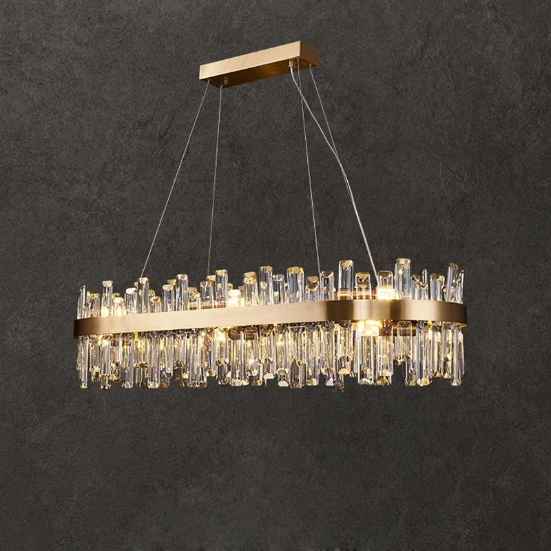 Luxury Modern K9 Crystal Chandelier Creative and Minimalist Living Room Light Bedroom Light high-end kKitchen iIsland Chandelier 3